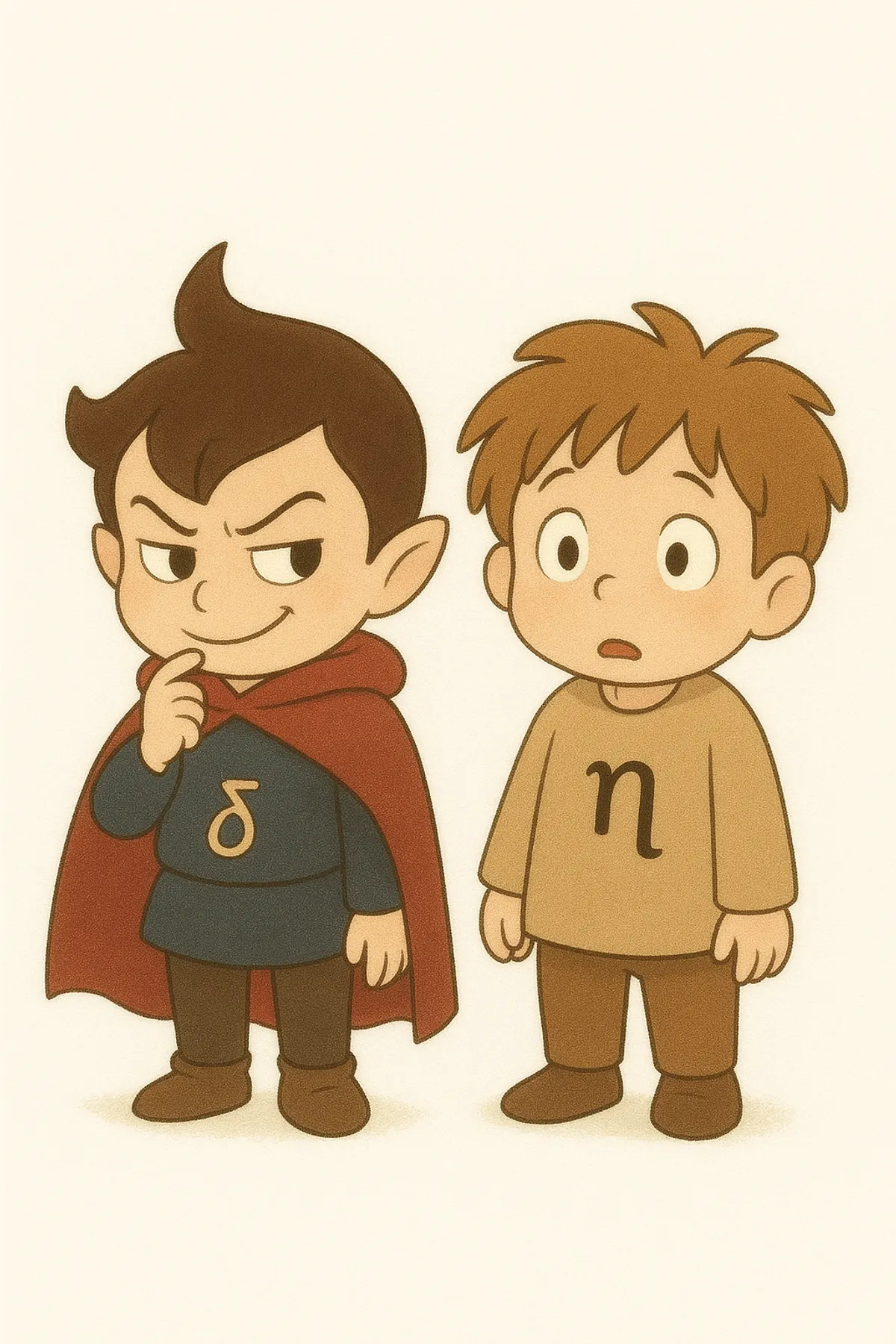 Question difficulty is a function of deceptiveness (δ), a question's tendency to elicit a single specious answer, and bewilderment (η), the degree to which it encourages random guessing. (Illustration generated by ChatGPT.)